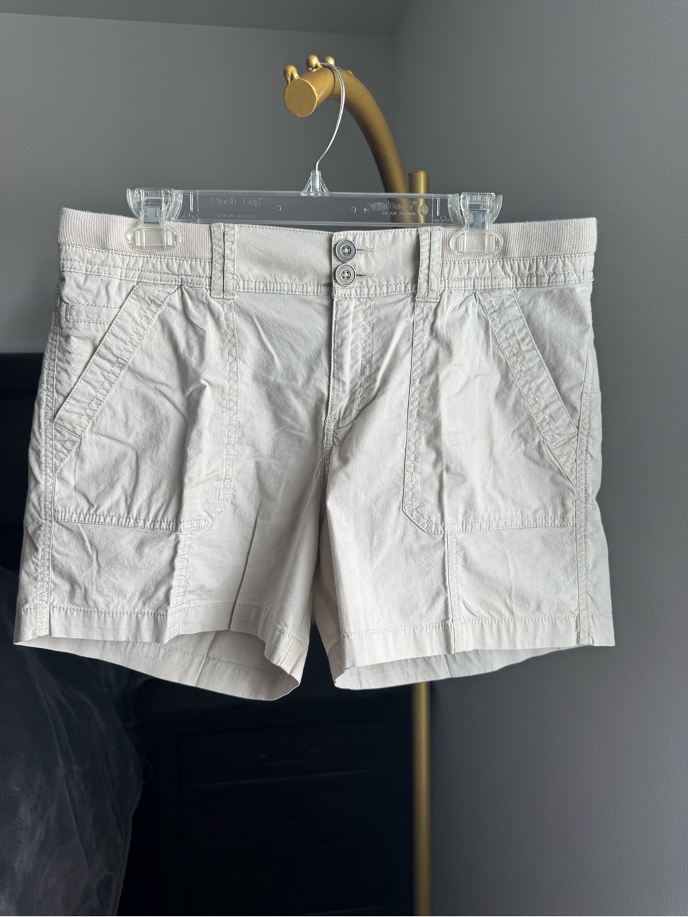 Alpine Design Women’s Khaki Hiking Shorts Size 10 Stretch Cotton Outdoor Utility